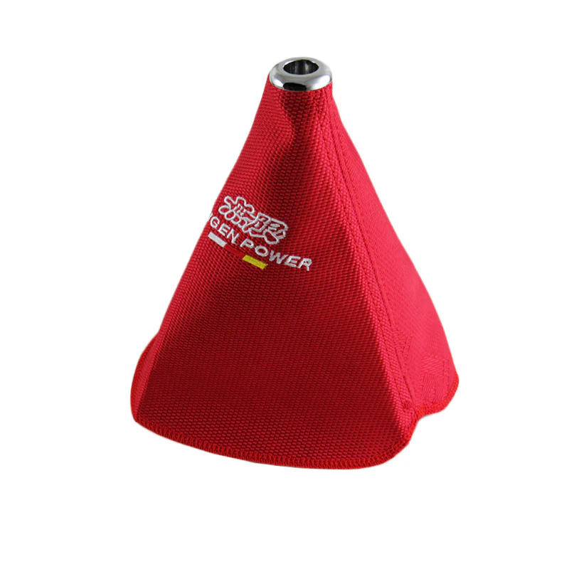 Mugen Red Stitched Fabric Shifter Boot Cover - Image 5