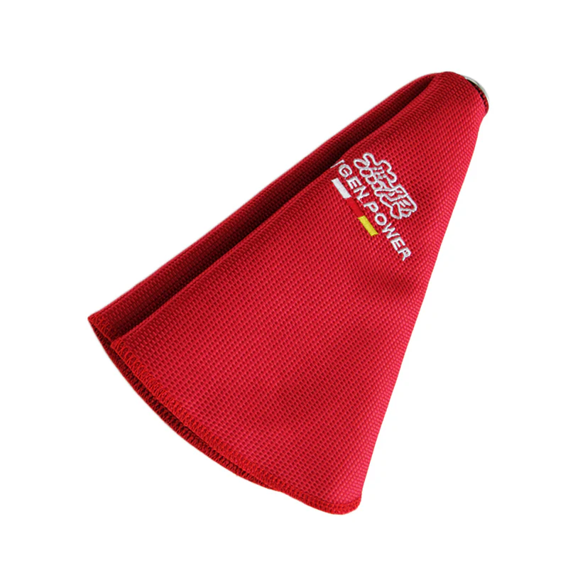 Mugen Red Stitched Fabric Shifter Boot Cover - Image 6