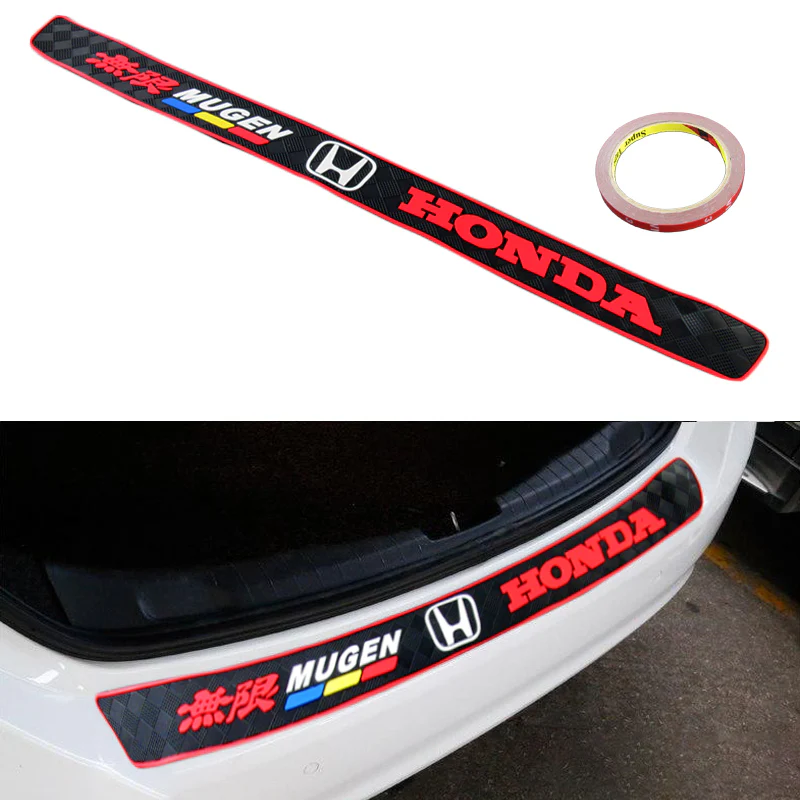 MUGEN Rubber Car Rear Bumper Protector Trunk Sill Guard Scratch Pad X1 - Image 3