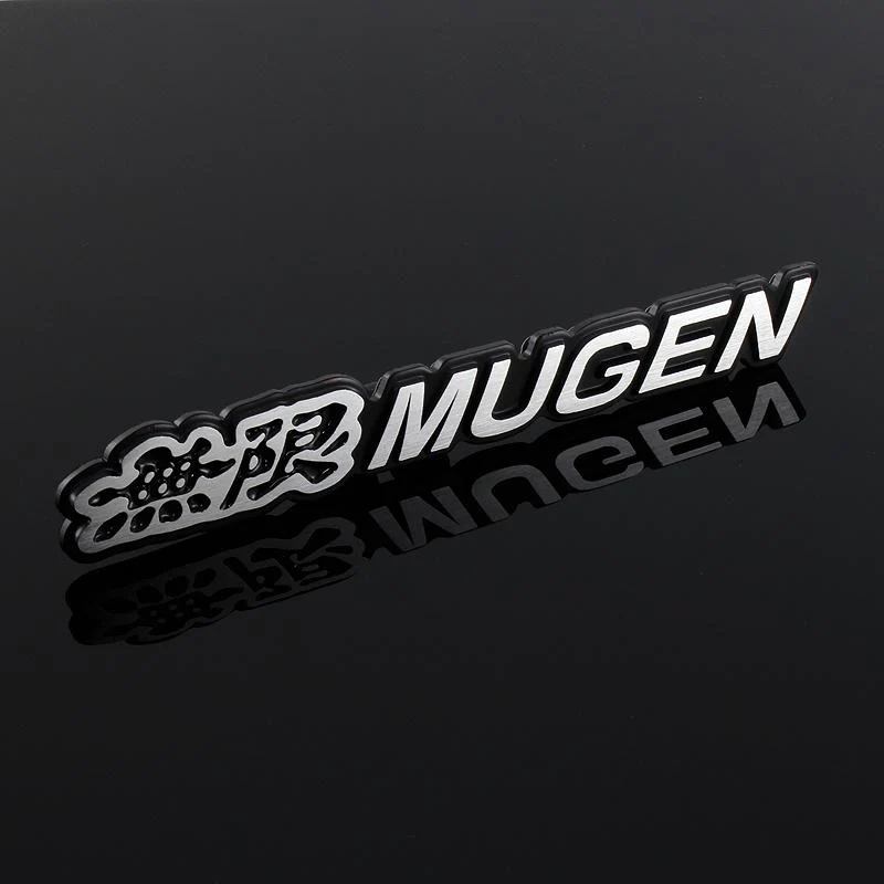 Mugen Set Black 3D Emblem (17CM) with Mugen Power LED Logo Illuminated Badge - Image 4