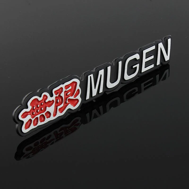 Mugen Set Red & Black 3D Emblem (17CM) with Mugen Power LED Logo Illuminated Badge - Image 4