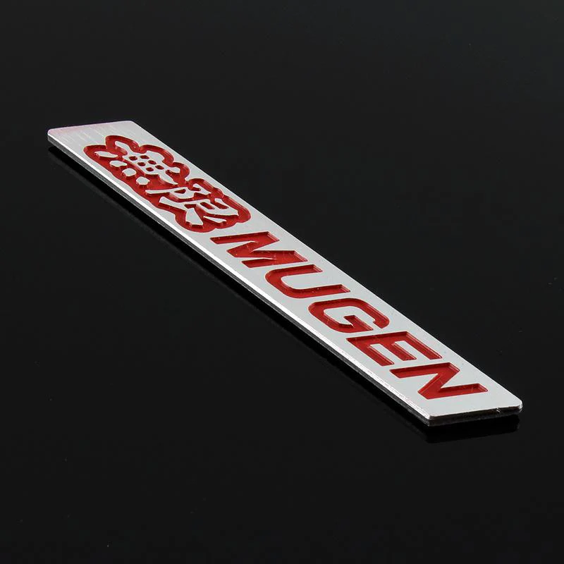 Mugen Set Red & Chrome 3D Emblem (15CM) with Mugen Power LED Logo Illuminated Badge - Image 8