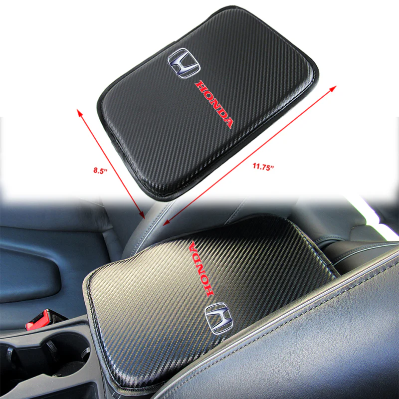 Honda Civic Mugen Si Set Car Center Console Armrest Cushion Mat Pad Cover with LED Cup Coaster Set - Image 2