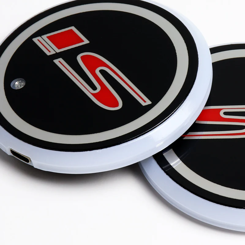 Honda Civic Mugen Si Set Car Center Console Armrest Cushion Mat Pad Cover with LED Cup Coaster Set - Image 4