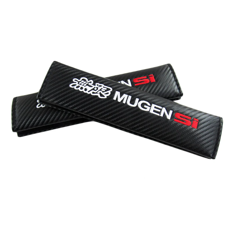 Mugen Si CIVIC Set Car Center Console Armrest Cushion Mat Pad Cover with Seat Belt Cover Set - Image 9
