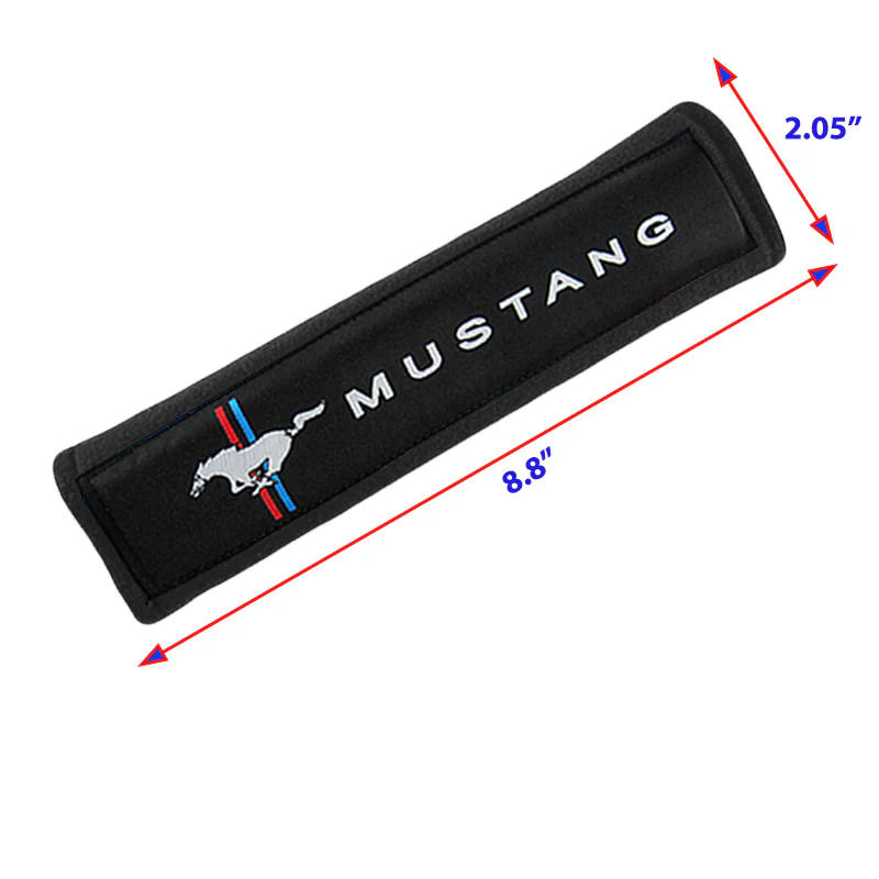 MUSTANG Black Seat Belt Cover X2 - Image 5