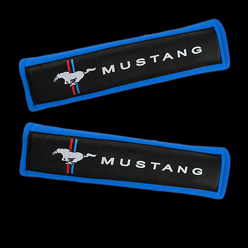 MUSTANG Blue Seat Belt Cover X2 - Image 4