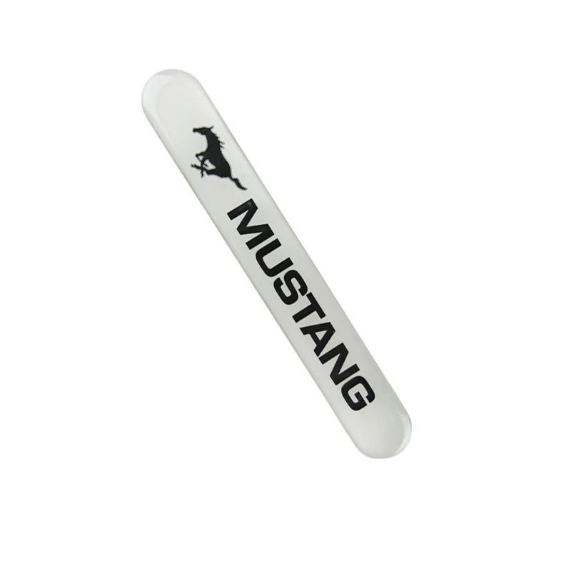 Mustang White Car Door Rear Trunk Side Fenders Bumper Badge Scratch Guard Sticker New 2 pcs - Image 7