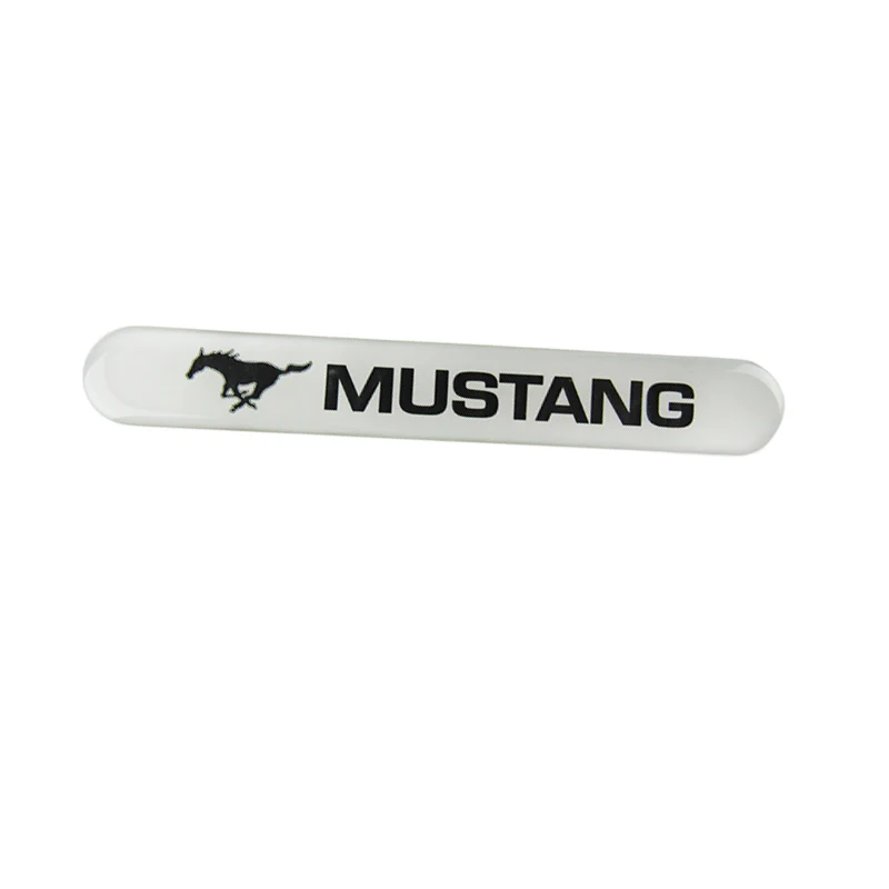 Mustang White Car Door Rear Trunk Side Fenders Bumper Badge Scratch Guard Sticker New 2 pcs - Image 8