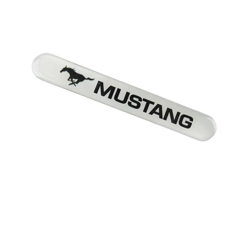 Mustang White Car Door Rear Trunk Side Fenders Bumper Badge Scratch Guard Sticker New 4 pcs - Image 9