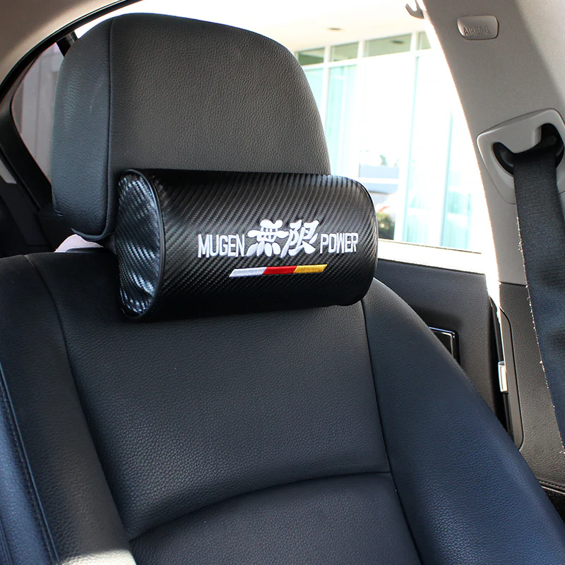 NEW 2PCS MUGEN POWER Car neck rest pillow & Car seat belt cover Set for Honda - Image 2