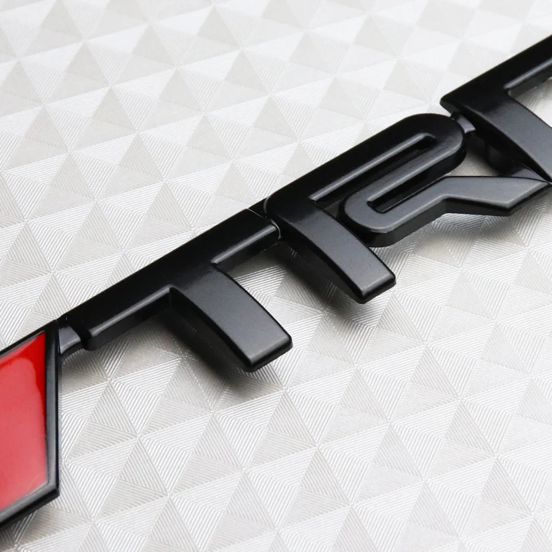Toyota TRD Black 3D Emblem Badge for Front Grille with Screws - Image 5