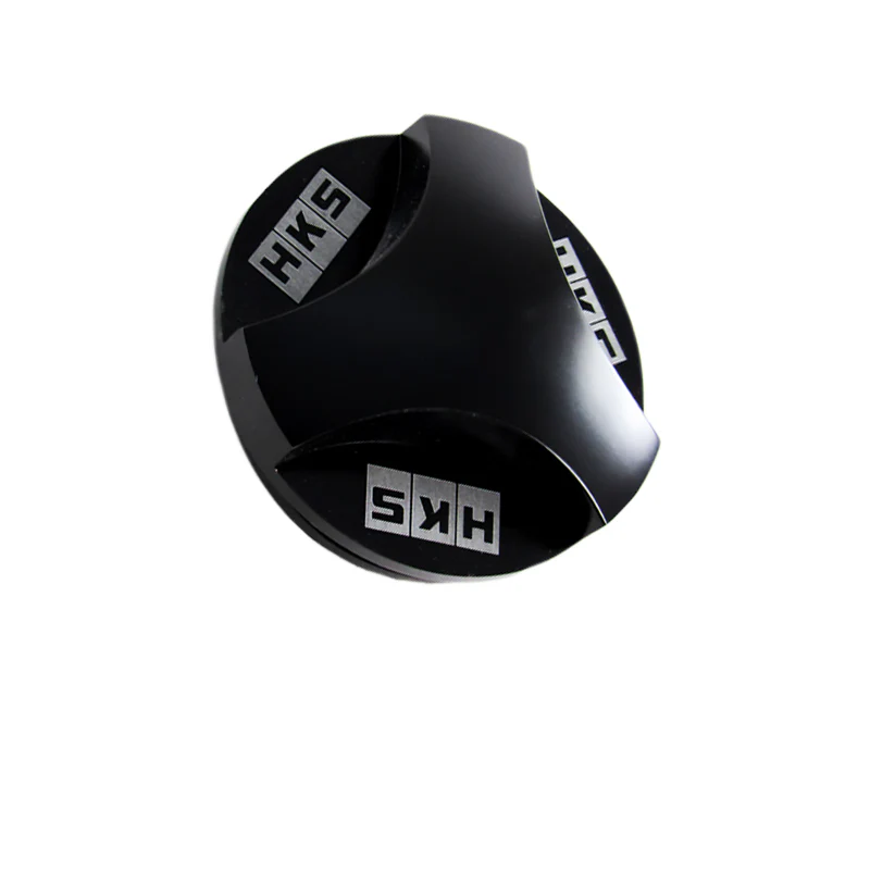 New Black HKS Aluminum Hexagonal Racing Engine Oil Filler Cap For MITSUBISHI - Image 2