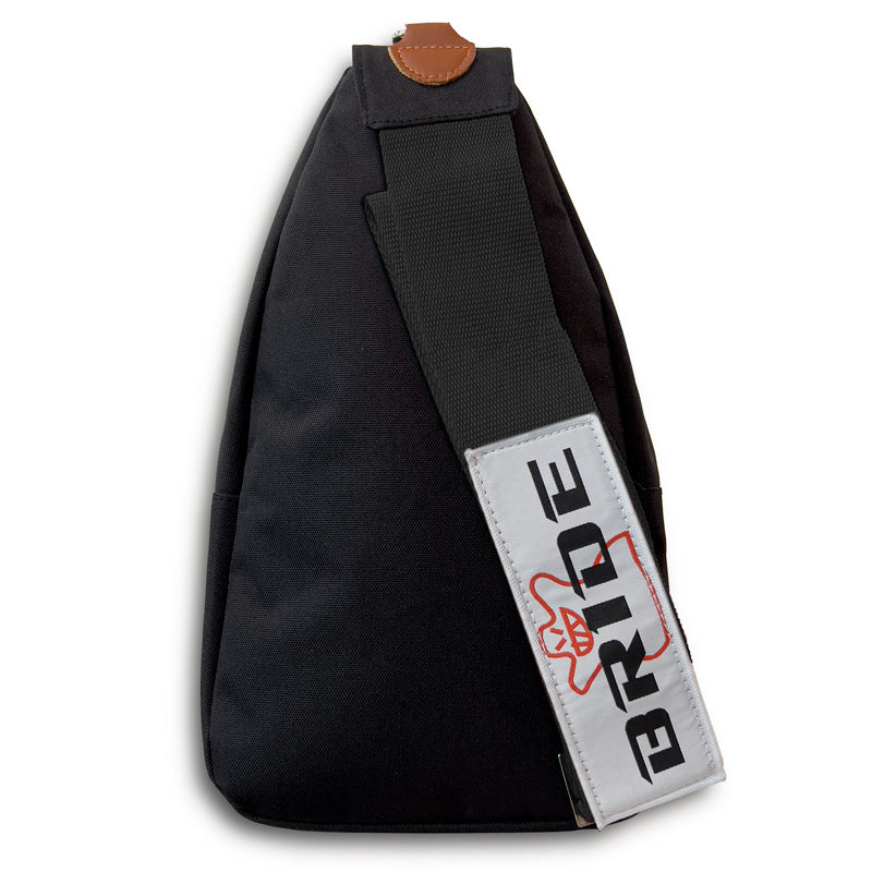 NEW BRIDE RACING BACKPACK BLACK GRADATION CROSSBODY SHOULDER BAG W/ BLACK STRAPS - Image 8