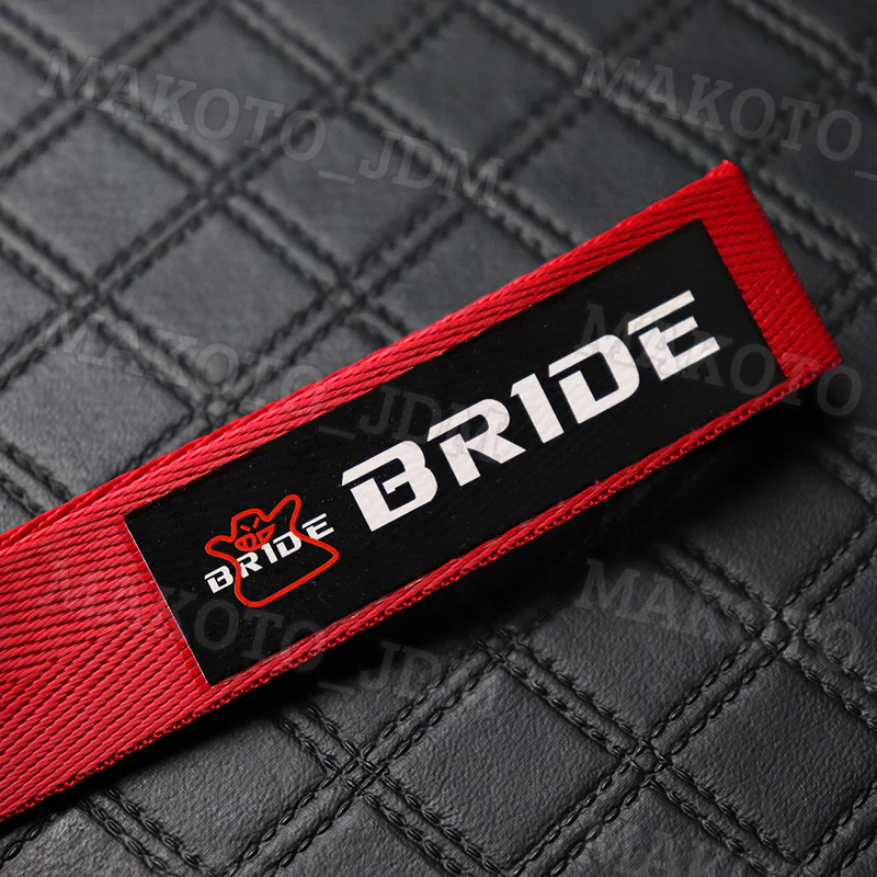 NEW BRIDE RACING BACKPACK BLACK STRAPS GRADATION CROSSBODY SHOULDER BAG W/ RED KEYTAG - Image 7