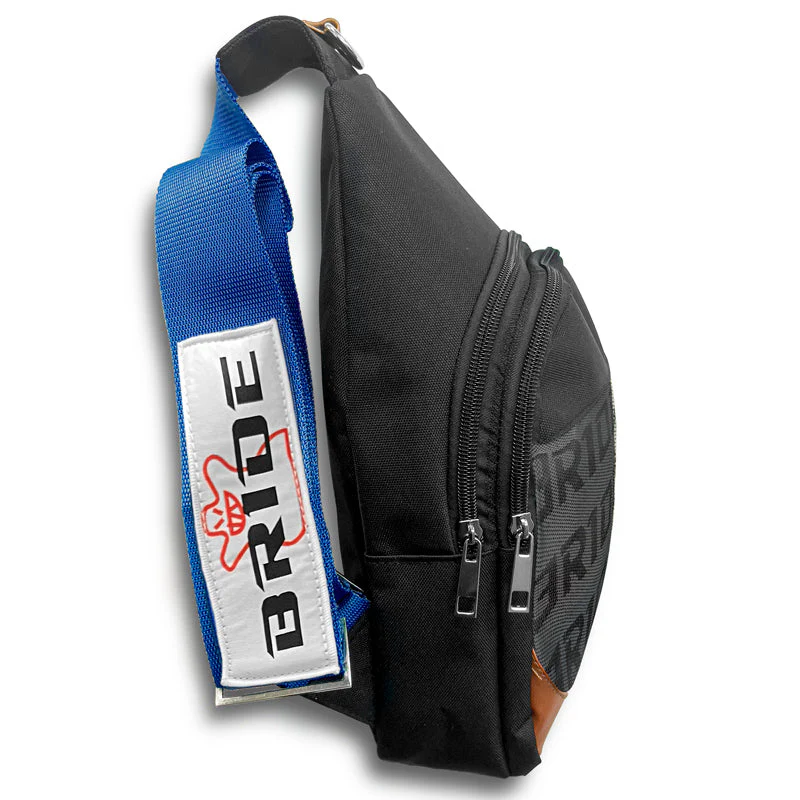 NEW BRIDE RACING BACKPACK BLUE STRAPS GRADATION CROSSBODY SHOULDER BAG W/ BLACK KEYTAG - Image 10