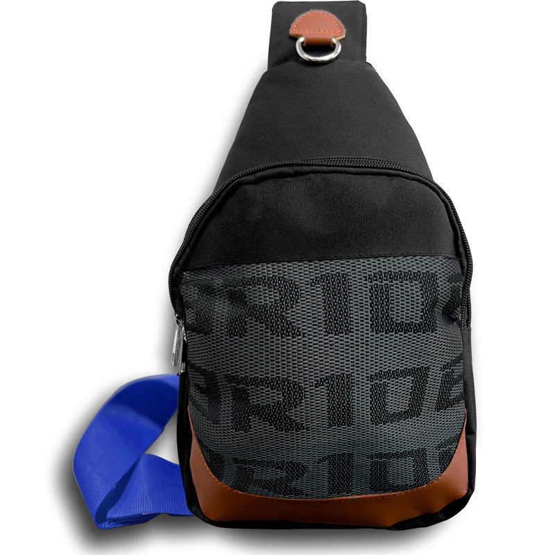 NEW BRIDE RACING BACKPACK BLUE STRAPS GRADATION CROSSBODY SHOULDER BAG W/ BLUE KEYTAG - Image 12