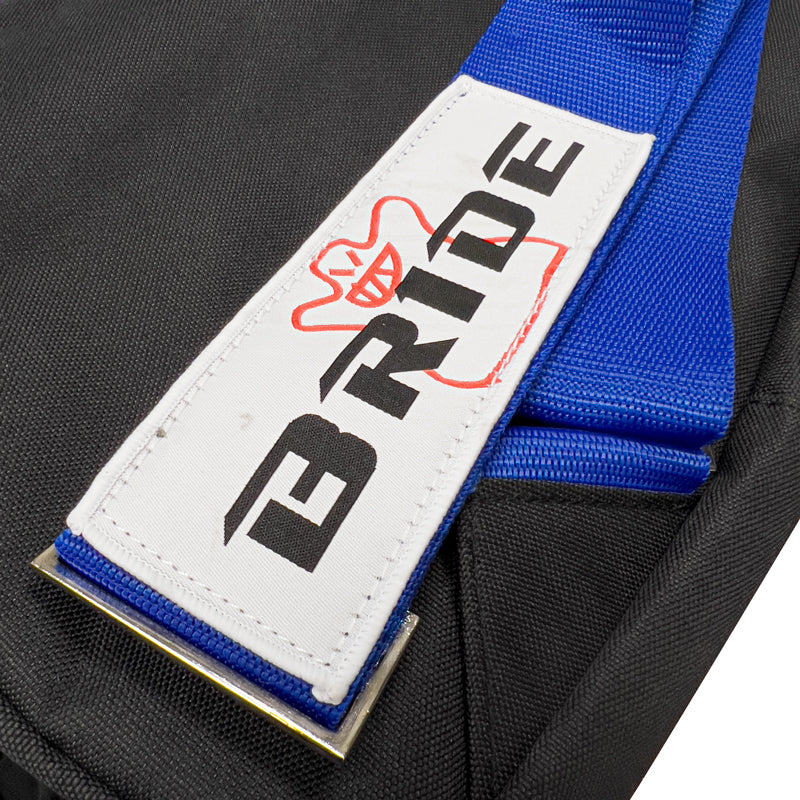 NEW BRIDE RACING BACKPACK BLUE STRAPS GRADATION CROSSBODY SHOULDER BAG W/ BLUE KEYTAG - Image 4