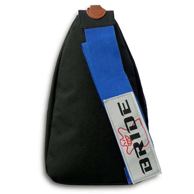 NEW BRIDE RACING BACKPACK BLUE STRAPS GRADATION CROSSBODY SHOULDER BAG W/ BLUE KEYTAG - Image 8