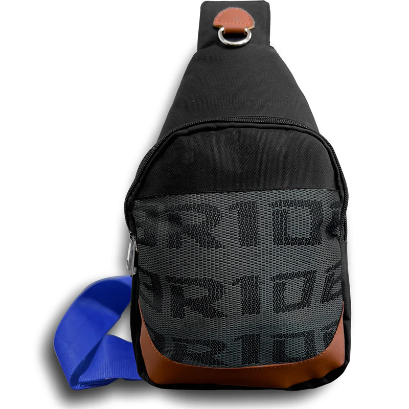 NEW BRIDE RACING BACKPACK BLUE STRAPS GRADATION CROSSBODY SHOULDER BAG W/ RED KEYTAG - Image 9