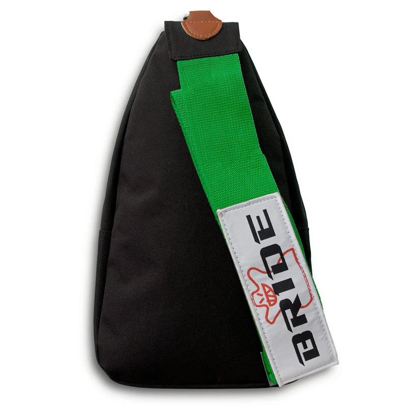 NEW BRIDE RACING BACKPACK GREEN STRAPS GRADATION CROSSBODY SHOULDER BAG W/ BLACK KEYTAG - Image 12