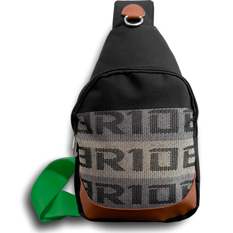 NEW BRIDE RACING BACKPACK GREEN STRAPS GRADATION CROSSBODY SHOULDER BAG W/ BLUE KEYTAG - Image 14