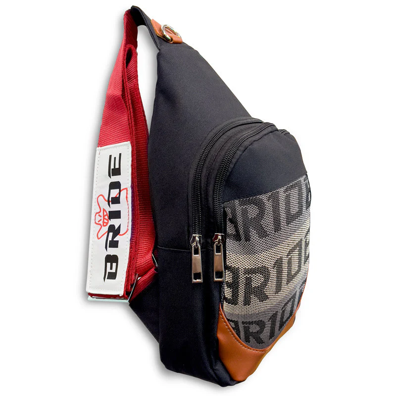 NEW BRIDE RACING BACKPACK RED STRAPS GRADATION CROSSBODY SHOULDER BAG W/ BLUE KEYTAG - Image 14