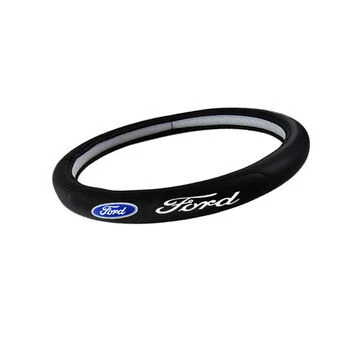 New Faux Leather For FORD Black 15" Diameter Car Auto Steering Wheel Cover - Image 3