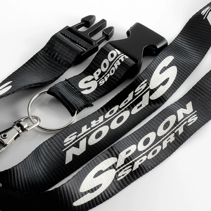 Spoon Sports Black Keychain Lanyard - Image 3
