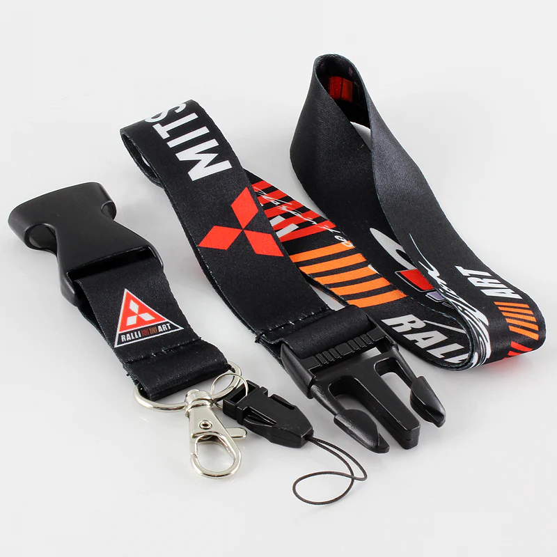 Mitsubishi Ralliart Black Keychain Lanyard - Image 2