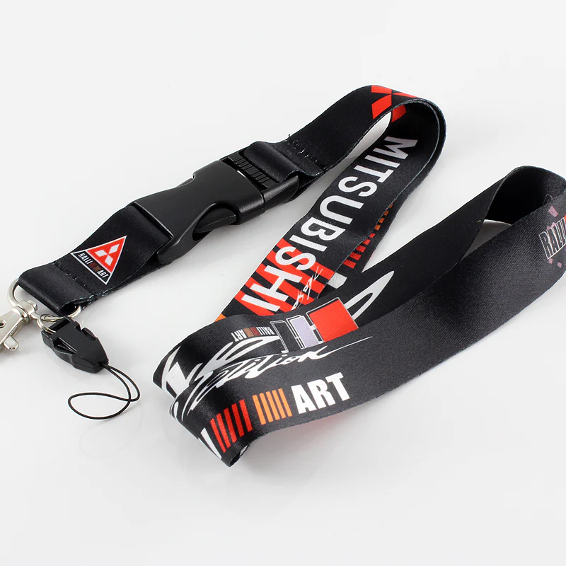 Mitsubishi Ralliart Black Keychain Lanyard - Image 3