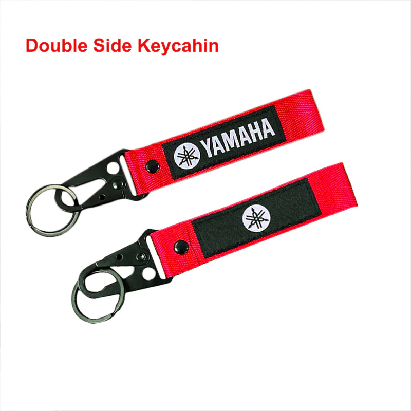 New For YAMAHA Bike Backpack Keychain Metal Key Ring Hook Nylon Strap Lanyard - Image 2