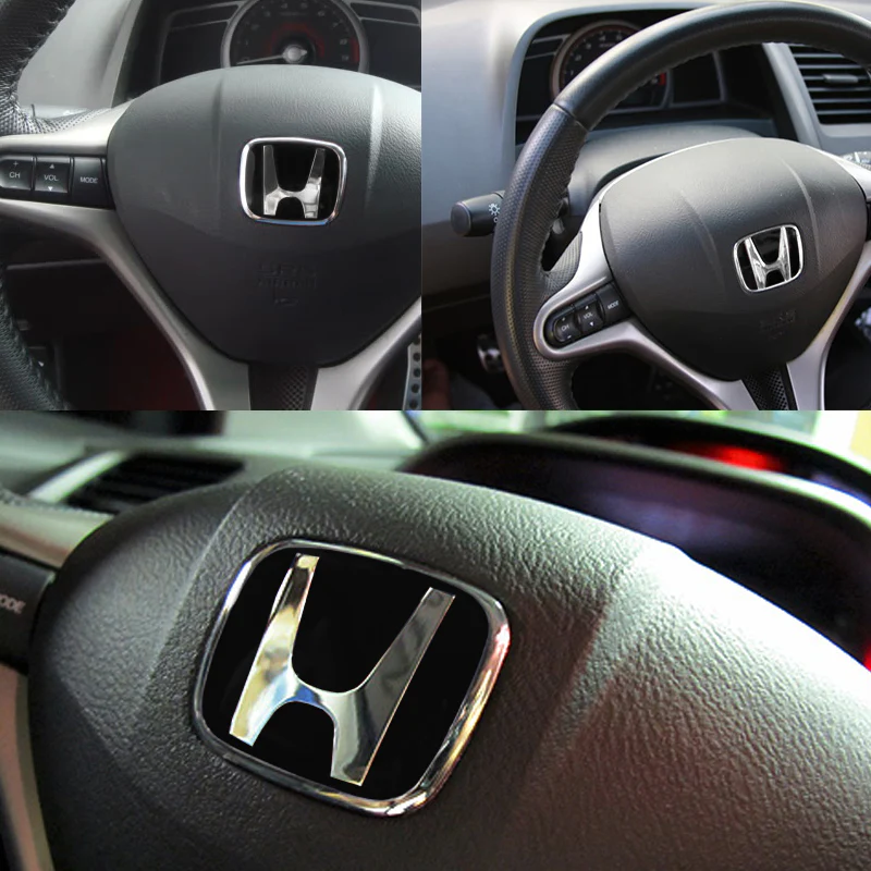 NEW Front + Rear +Steeriing JDM Emblem SET For 2012-2013 CIVIC SI COUPE 2DR - Image 7