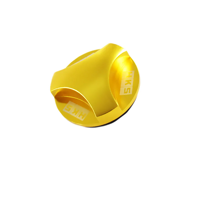 New Gold HKS Aluminum Hexagonal Racing Engine Oil Filler Cap For MITSUBISHI - Image 3