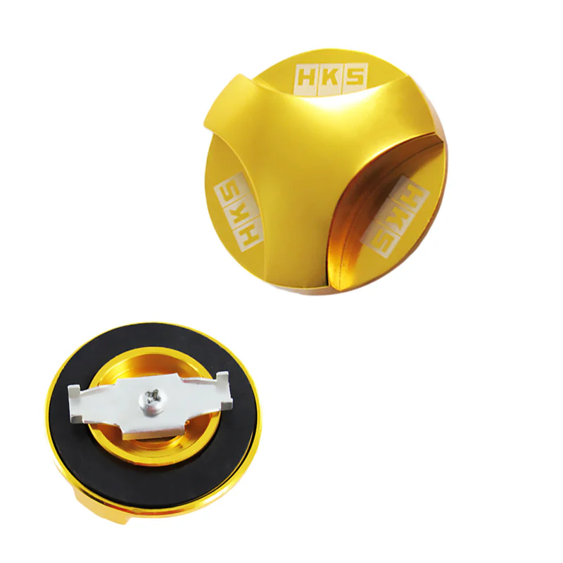New Gold HKS Aluminum Hexagonal Racing Engine Oil Filler Cap For MITSUBISHI - Image 4