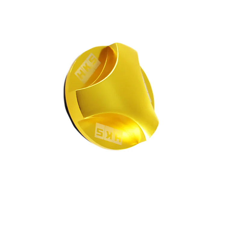 New Gold HKS Aluminum Hexagonal Racing Engine Oil Filler Cap For MITSUBISHI - Image 5