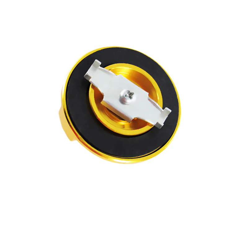 New Gold HKS Aluminum Hexagonal Racing Engine Oil Filler Cap For MITSUBISHI - Image 6