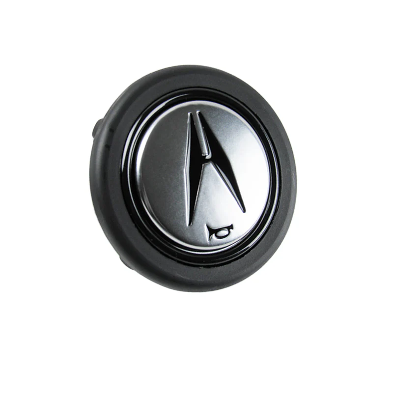 ACURA New Black / Silver Horn Button fits MOMO RAID NRG Steering Wheel Racing - Image 5