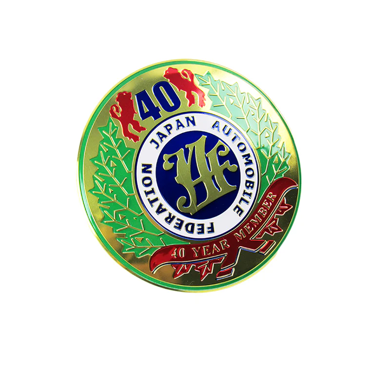 New JAF Japan Automobile Federation 40 Year Member JDM Logo Emblem Badge Decal Badge Sticker - Image 5