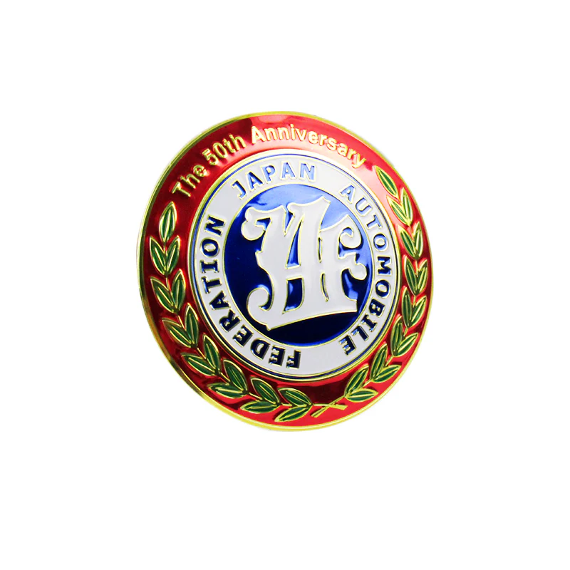 New JAF Japan Automobile Federation 50th Anniversary JDM Logo Emblem Badge Decal Badge Sticker - Image 5
