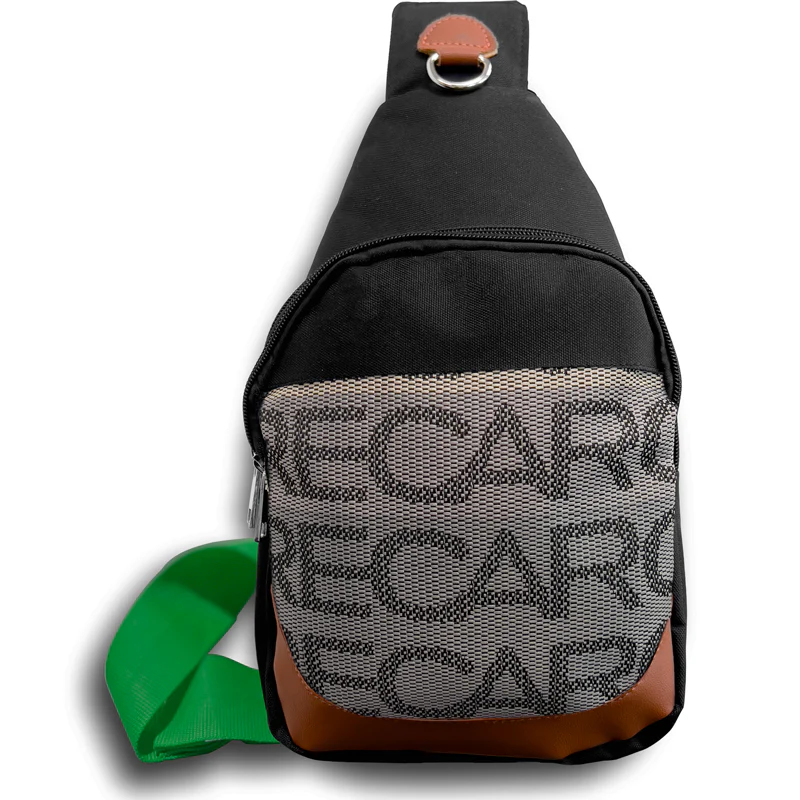 NEW JDM RECARO GRADATION CROSSBODY SHOULDER BAG W/ GREEN TAKATA STRAPS BACKPACK - Image 9
