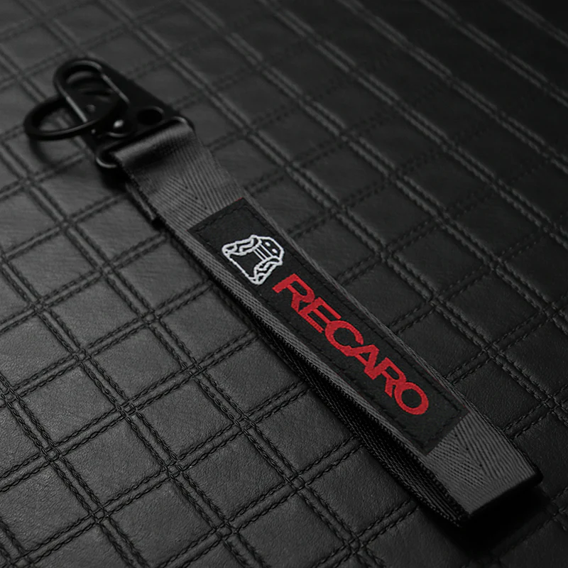NEW JDM RECARO SET GRADATION BLACK TAKATA STRAPS BACKPACK CROSSBODY SHOULDER BAG W/ KEYTAG - Image 6