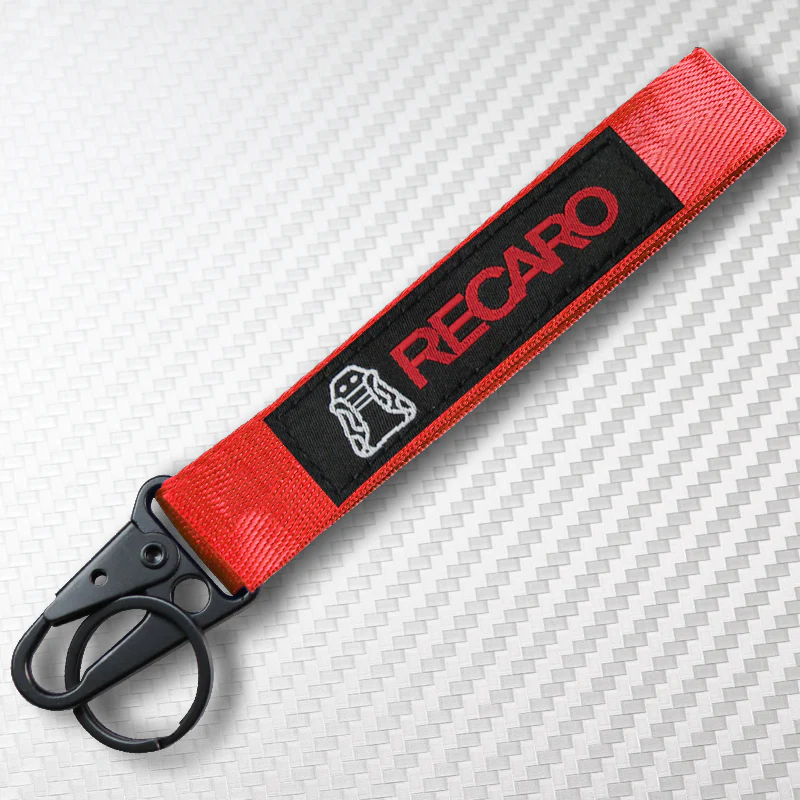 NEW JDM RECARO SET GRADATION GREEN TAKATA STRAPS BACKPACK CROSSBODY SHOULDER BAG W/ RED KEYTAG - Image 5
