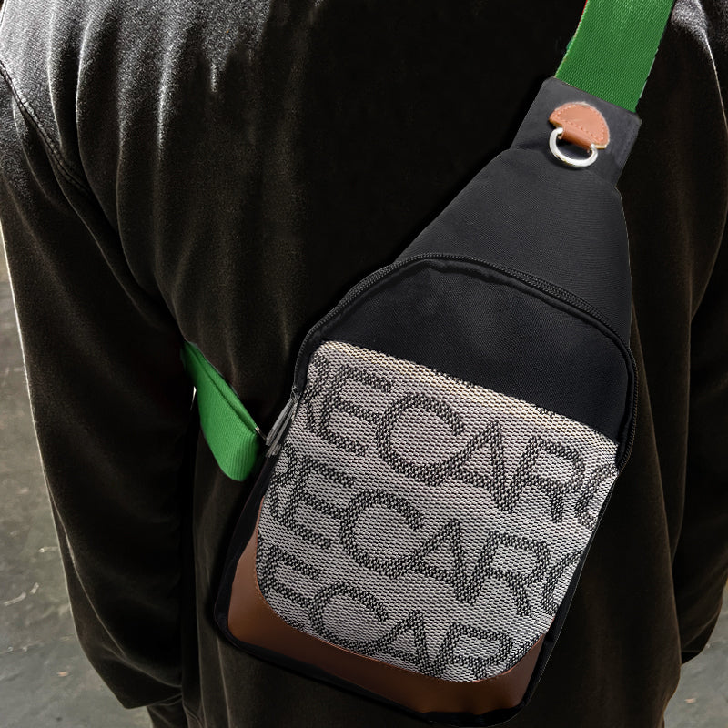 NEW JDM RECARO SET GRADATION GREEN TAKATA STRAPS BACKPACK CROSSBODY SHOULDER BAG W/ RED KEYTAG - Image 9