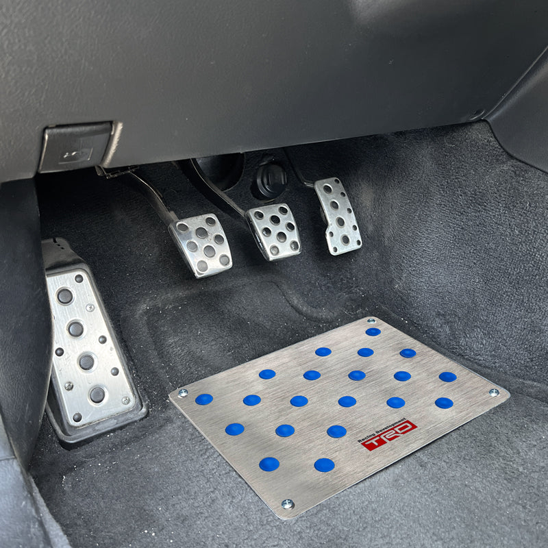 TRD Large Anti-Skid Floor Mat Carpet Foot Pedal Aluminum Plate For TOYOTA - Image 6