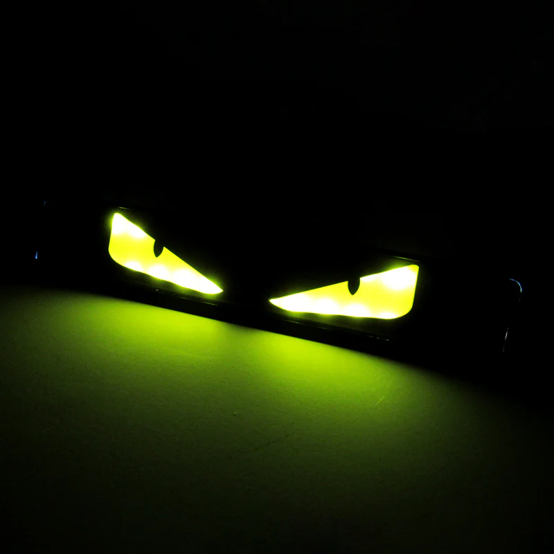 New LED Devil eye Racing Emblem Light Front Grille Ornament Emblem Luminescence Badge - Image 4