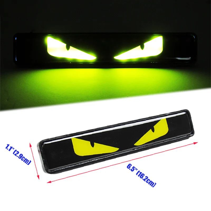 New LED Devil eye Racing Emblem Light Front Grille Ornament Emblem Luminescence Badge - Image 7