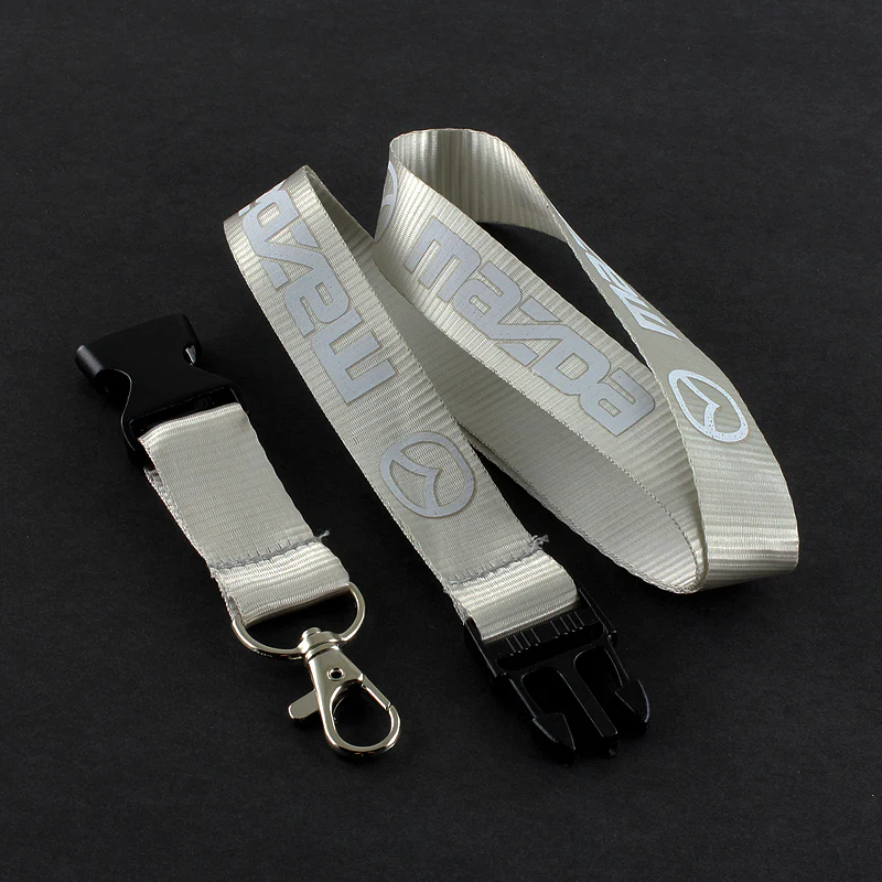 Mazda Silver Keychain Lanyard - Image 3