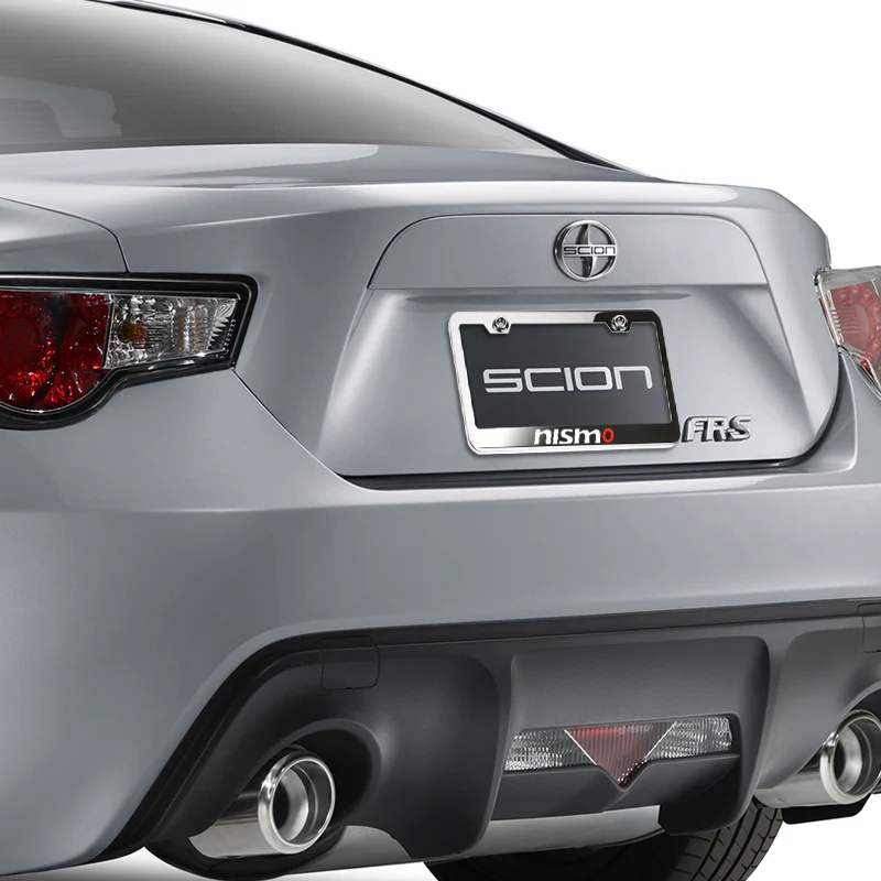 New Nissan Nismo 2 pcs Stainless Steel License Plate Frame with Caps Bolt Screw Set - Image 7