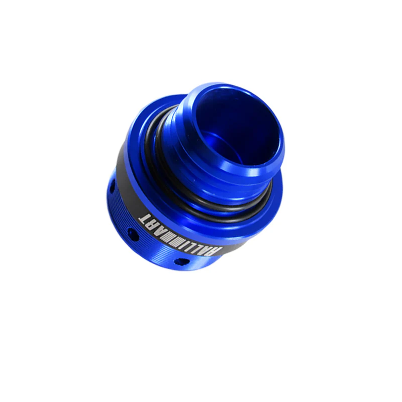 New Ralliart Blue Racing Engine Oil Cap Oil Fuel Filler Cover Cap For Mitsubishi - Image 2